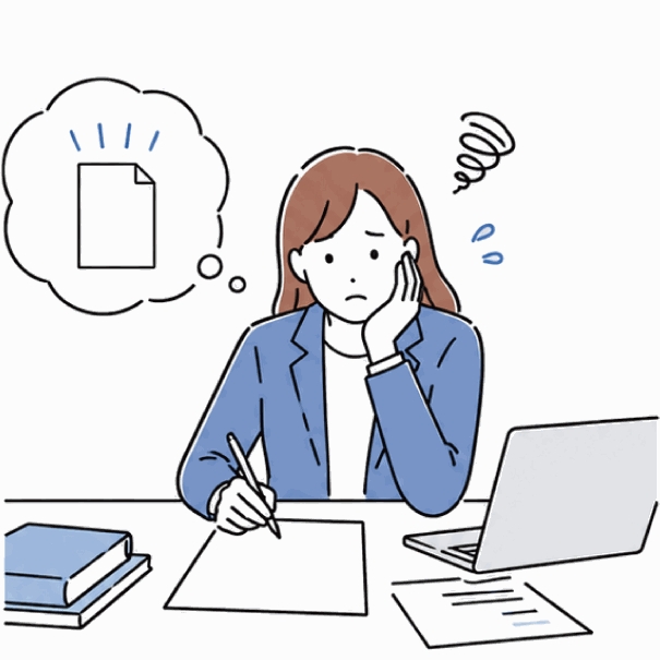 AIが難しそうで戸惑う様子